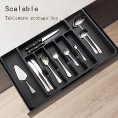 1 st kökslådor med lock, förvaringslåda för bestick, skiljevägg för knivar, gafflar och ätpinnar, lådbricka för bestick, skolmaterial - Multifärgad (Multi-size)