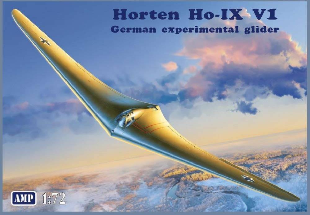 Micromil Tyska flygvapnet Horten V1 Segelflygplan Plastmodell 1/72 Ho-9 MKRAMP72-007