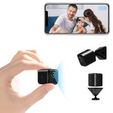 Tiantianle Spionkamera WIFI-kamera inomhus trådlös, nattseende mikrokamera, tvåvägsljud, videoövervakning för hemmet, rörelsesensor realtidsaviseringar
