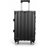Robust Hard Shell Cabin Suitcase 36 x 24 x 56 cm Luggage Suitable for Easyjet, Ryanair, Wizzair - Svart