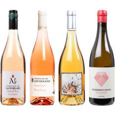 Naturvins-kasse med rosé og orangevin