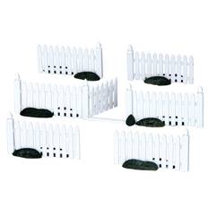 Plastic Picket Fence Set Of 7