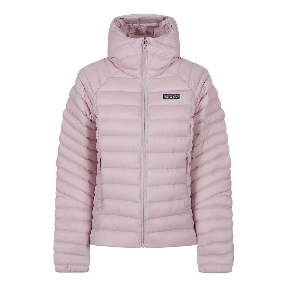 Patagonia Down Sweater Hoody - Træning - Dame - Lilla - M - Uld
