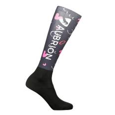 Aubrion Childrens/Kids Hyde Park Doodle Socks - One Size / Blue-Black-White