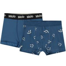 Molo - Organic 2-pak Justin underbukser - Blå - str. 2-3 år