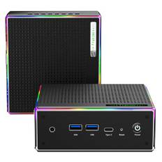 Trycco HA-4 Mini Gaming PC, AMD Ryzen 9 Mini PC Ryzen 9 7940HS Processor (up to 5.2GHz), DDR5-5600 32GB RAM 1TB PCIe4.0 SSD. Triple 4K@60Hz Output, 2.5Gbps LAN/Wi-Fi6/BT5.2, USB-C and RGG ReRe