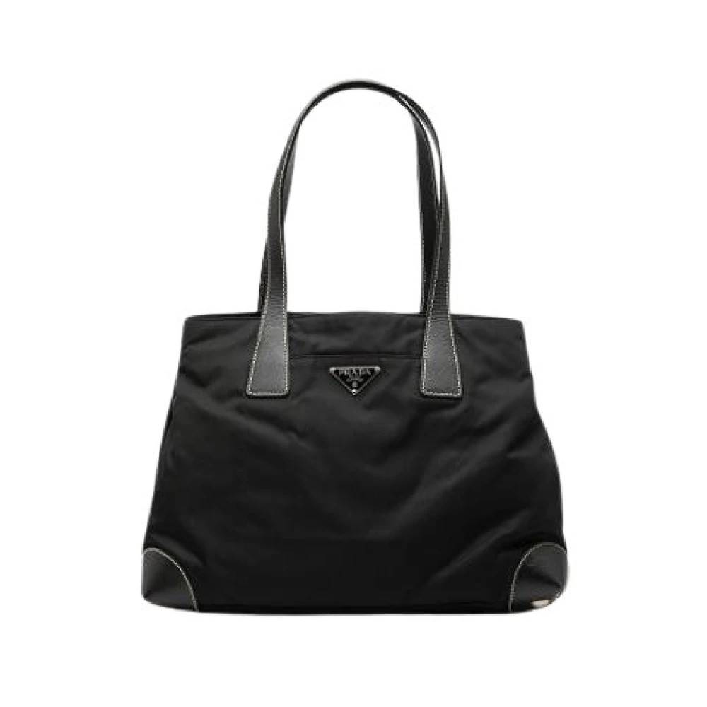 Prada Vintage Pre-owned Tote Bag - Vintage - Dame - Sort - ONE SIZE - Uld