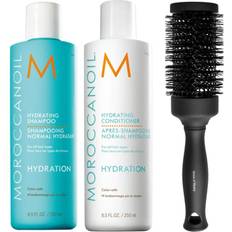 Moroccanoil HydratingSet Shampoo250ml, Conditioner250ml & Blowout Brush - 500 ml