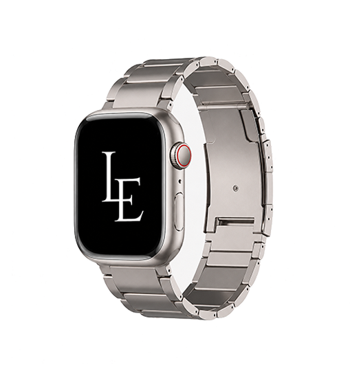 Apple Watch (38/40/SE/41/42mm) - L'Empiri™ X37 Ægte Titanium Rem - Natural