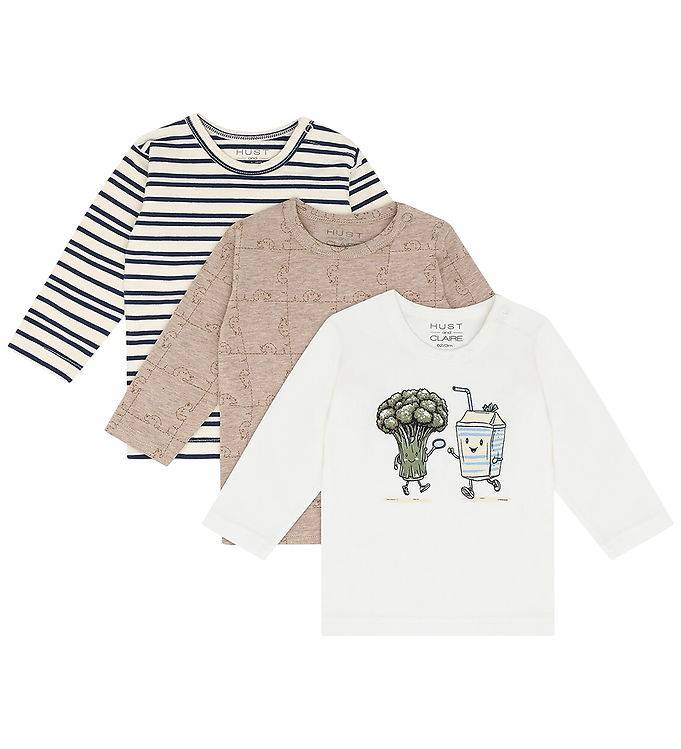 Hust and Claire Bluser - 3-pak - HCAlbert with Friends - Ivory - Hust and Claire - 74 - Bluse