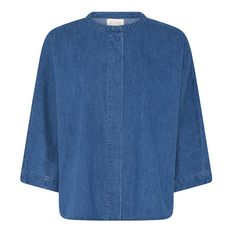 Seoul Short Denim Shirt clear blue