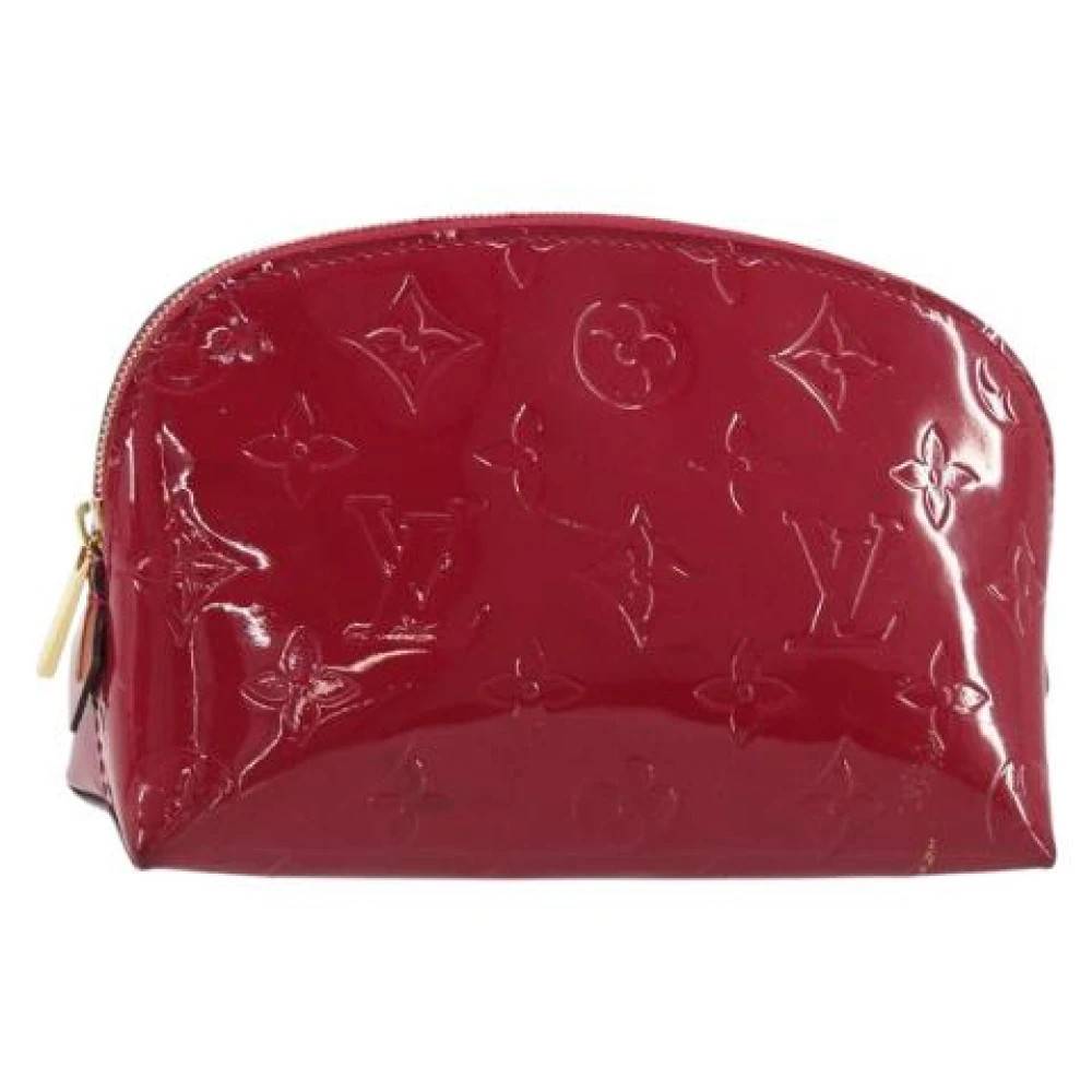 Louis Vuitton Vintage Pre-owned Patent Leather Cosmetic Pouch - Vintage - Dame - Lyserød - ONE SIZE - Uld