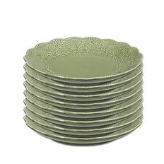 Servis set Assiett Cult Design Orient Cranberry Pesto 19cm 8 delar