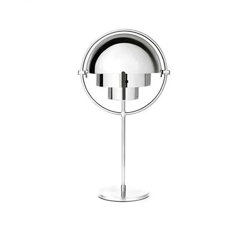 Stilren Glöd - Lyxig LED Bordslampa i Svart och Guld - Verkromad / Varma vit / 38cm x 56cm
