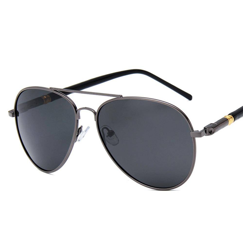 Luxury Designer Sunglasses For Men Women Vintage Black Pilot Driving Glasses UV400 Protection YEZIXIN Brand