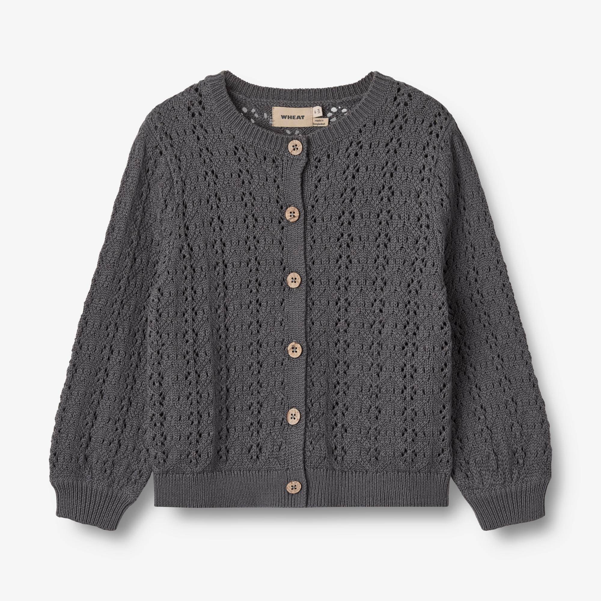 WHEAT® - Strik Cardigan Celia - stormy blue - Str 152.