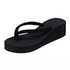 Dinnesis damskor Pisa Eddies plattform skor sandaler kvinnor strand kvinnor tofflor tofflor för kvinnor skor damer sneakers 43, svart, 38 EU