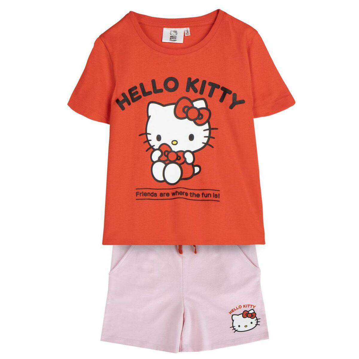 Sæt med tøj Hello Kitty Rød 8 Ã¥r