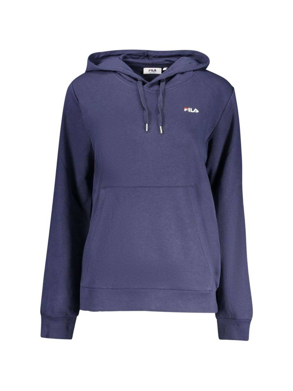 Fila - hoodie med logotyp - dam - bomull/polyester - L - Blå