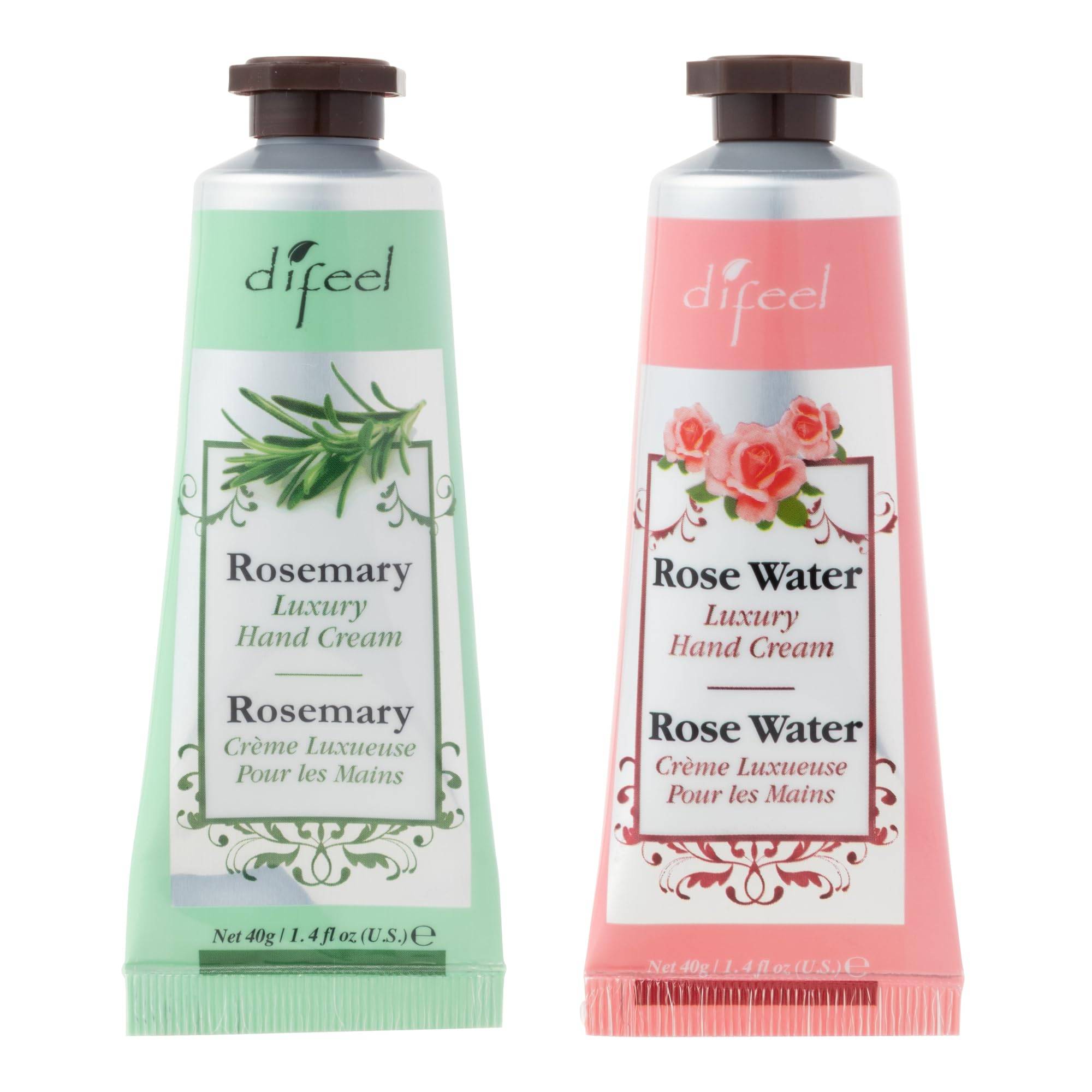 Difeel Couple Set 21 Natural Hand Cream 40g x 2 items Rosewater New York Rosemary,