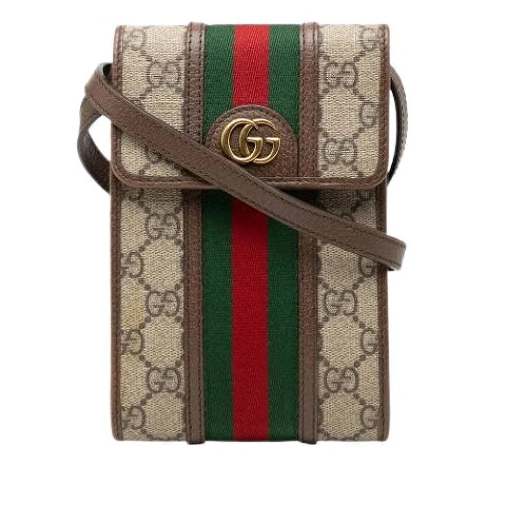 Gucci Vintage Pre-owned Ophidia Crossbody Bag - Vintage - Dame - Beige - ONE SIZE - Uld