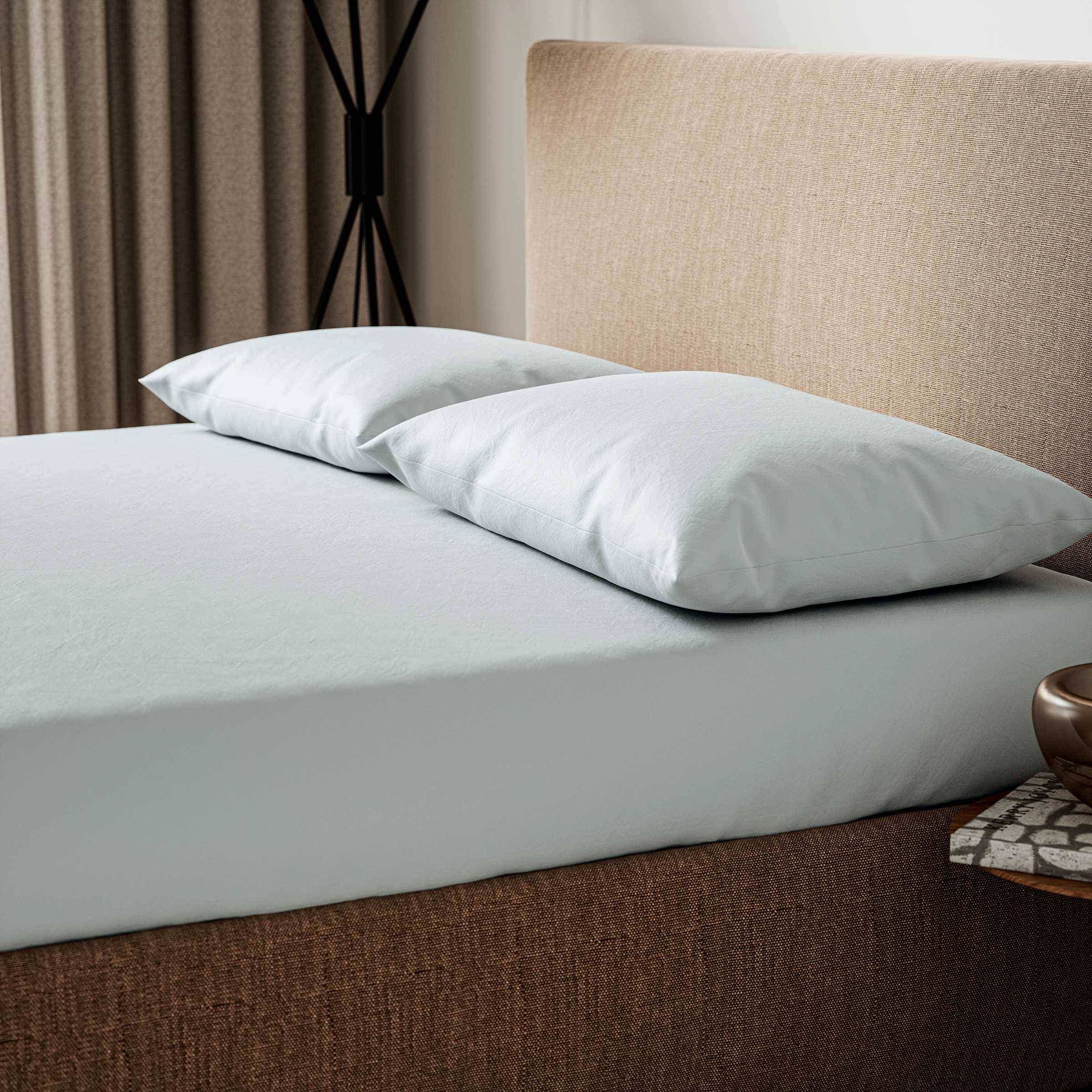Helena Springfield Secret Garden 200 Thread Count Plain Dye Kingsize Fitted Sheet, Grey