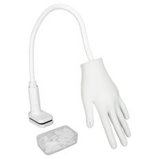 Silicone Nail Art Practice Hand Bendable Joints False Nail Tips Nail Training Hand Mannequin