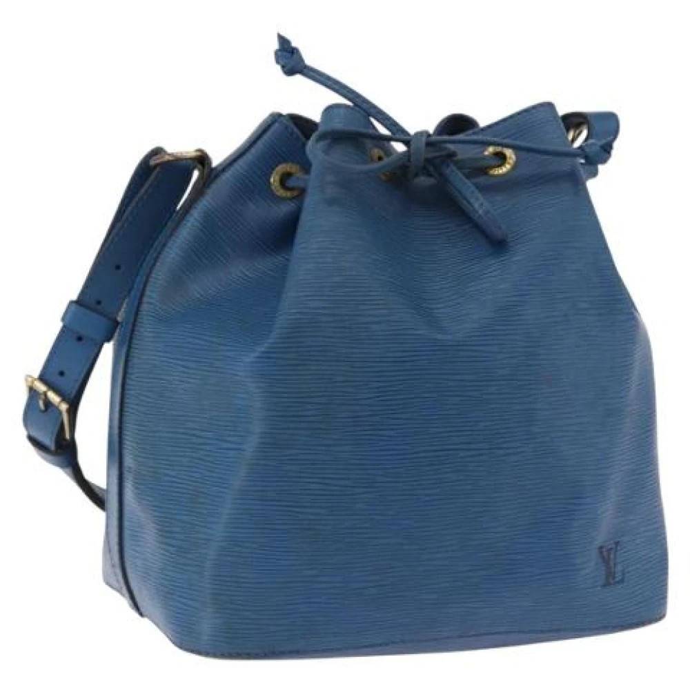 Louis Vuitton Vintage Pre-owned Petit Noé Skuldertaske - Vintage - Dame - Blå - ONE SIZE - Uld