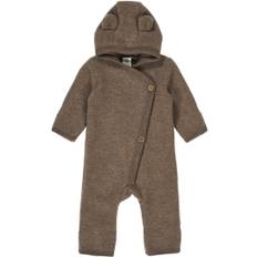 Müsli by Green Cotton Woolly Fleece Suit Str 92/98 - Walnut Melange Køredragter Bomuld hos Magasin