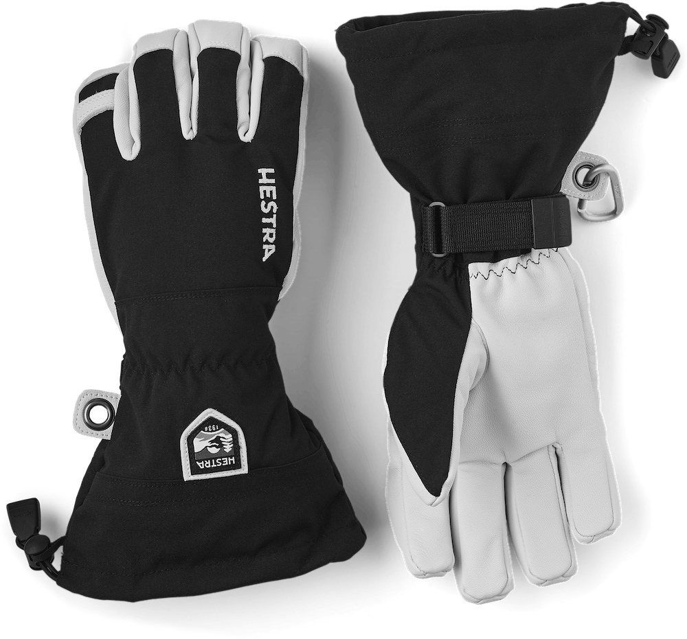 Hestra Army Leather Heli Ski 5 finger 8 BLACK (8)