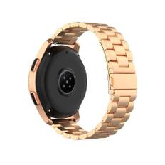 Samsung Galaxy Watch Active / Garmin Vivoactive 5/3 - rostfritt stål armband - Rosa guld