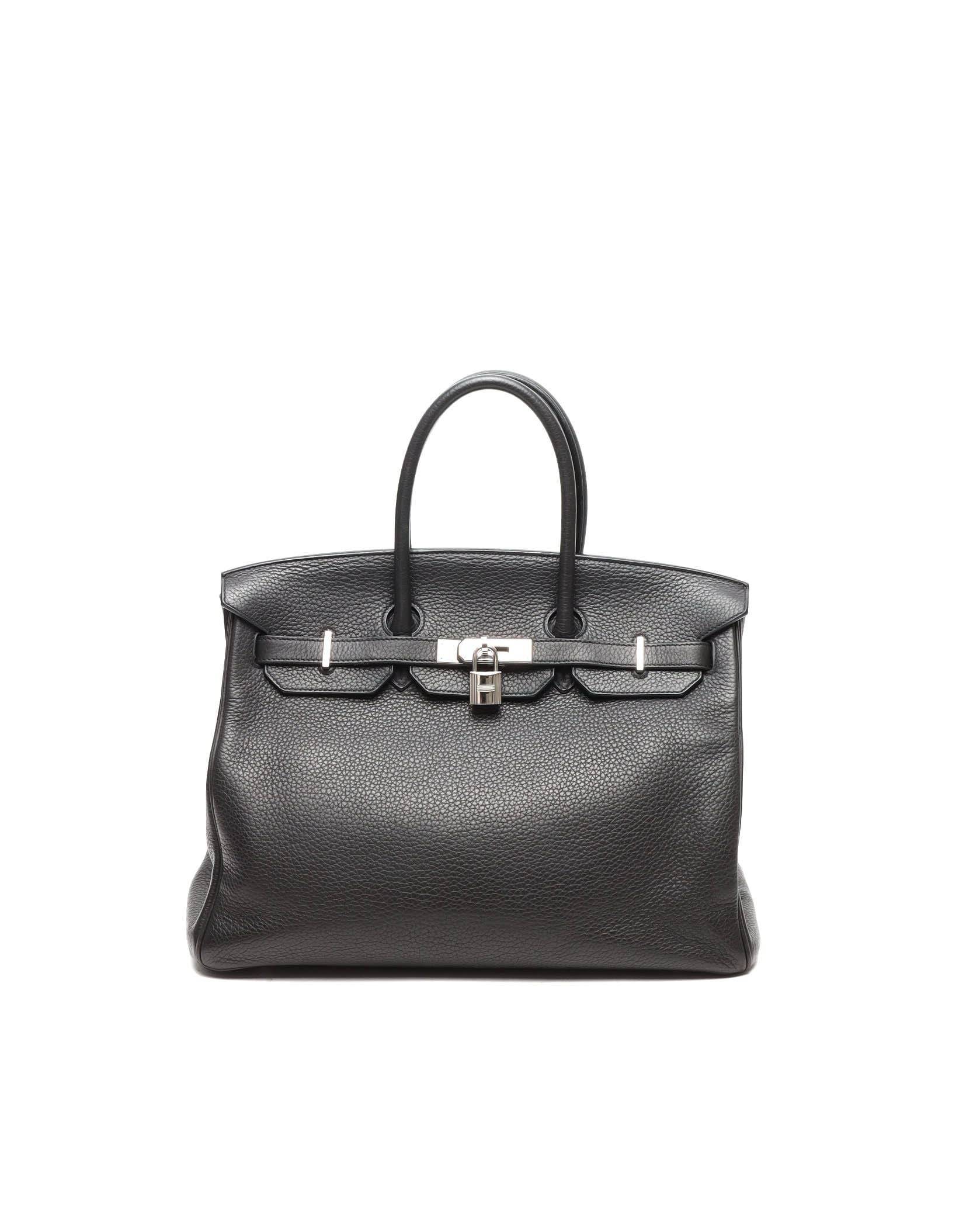 Hermès Taurillon Clemence Birkin 35 Bag - Black - One Size