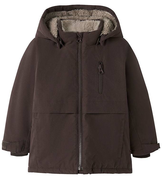 Name It Dynejakke - NmmSnow05 - Seal Brown - Name It - 5 år (110) - Dunjakke