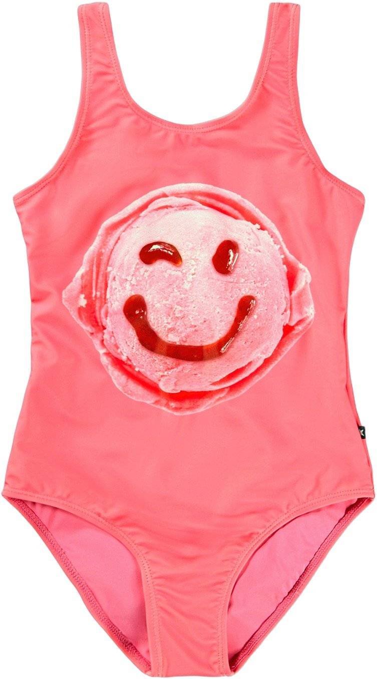 Molo Nika Str 8 år / 128 cm - Scoop Raspberry Badedragter hos Magasin.