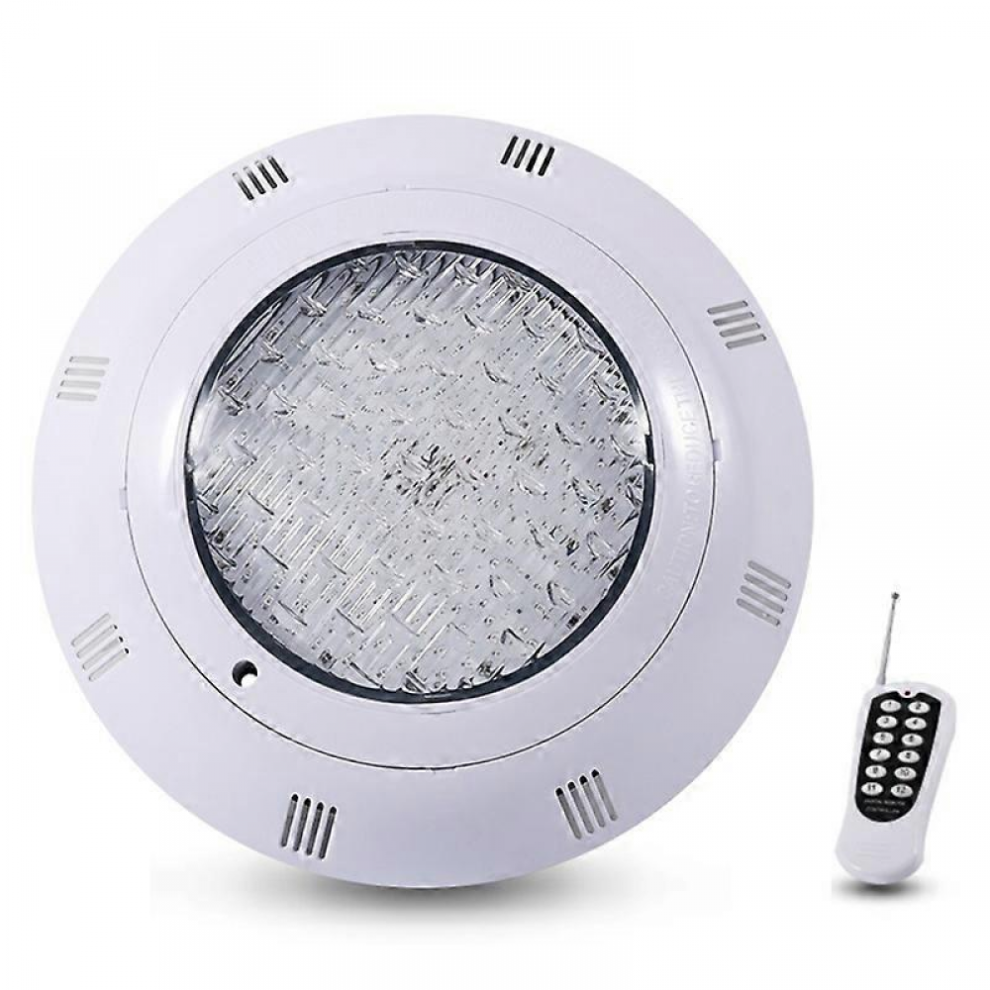 Poollampe 35W swimmingpoollampe med fjernbetjening RGB flerfarvet udendørs LED undervands IP6