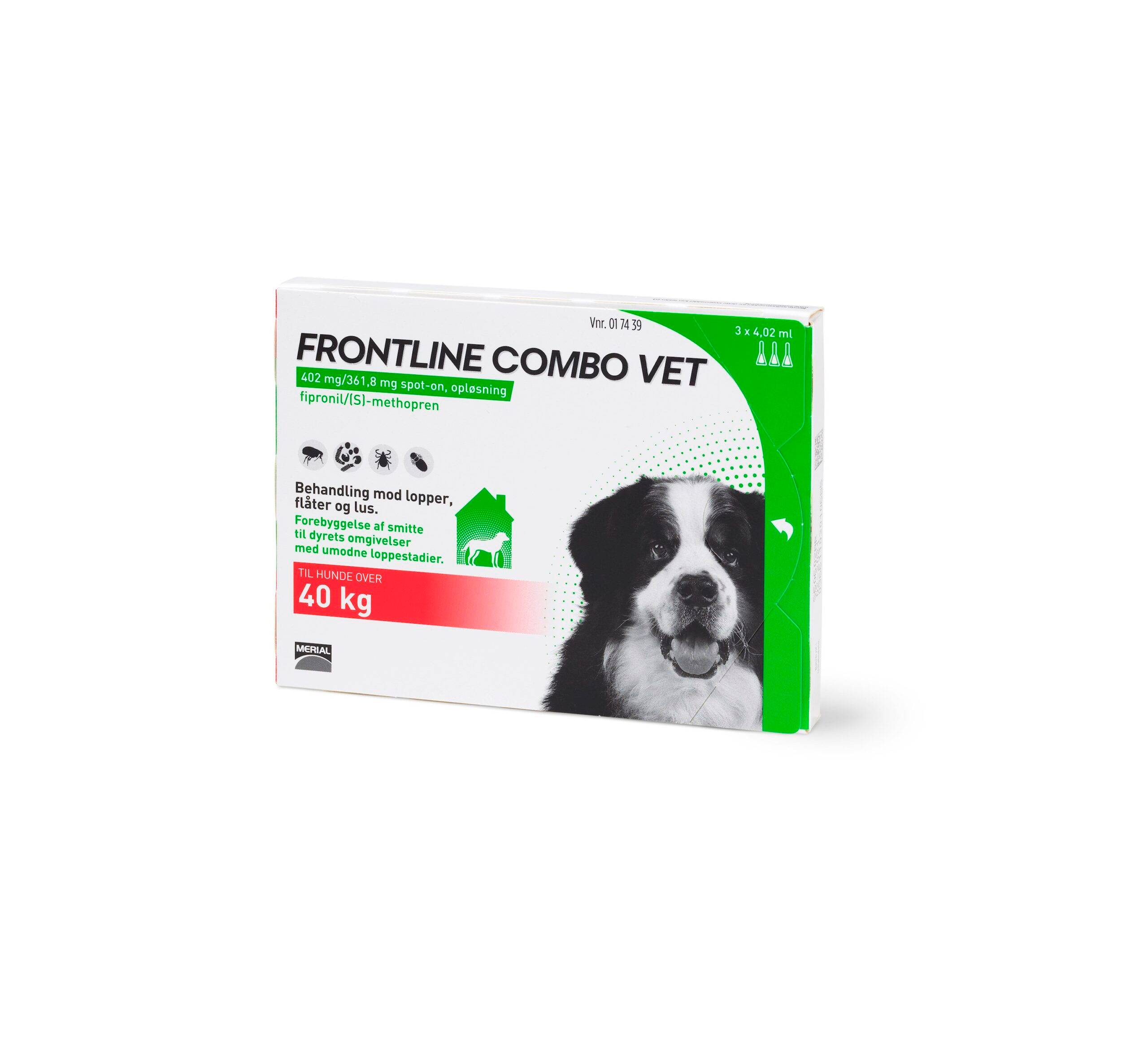 Frontline Combo til hund over 40 kg 3 stk.