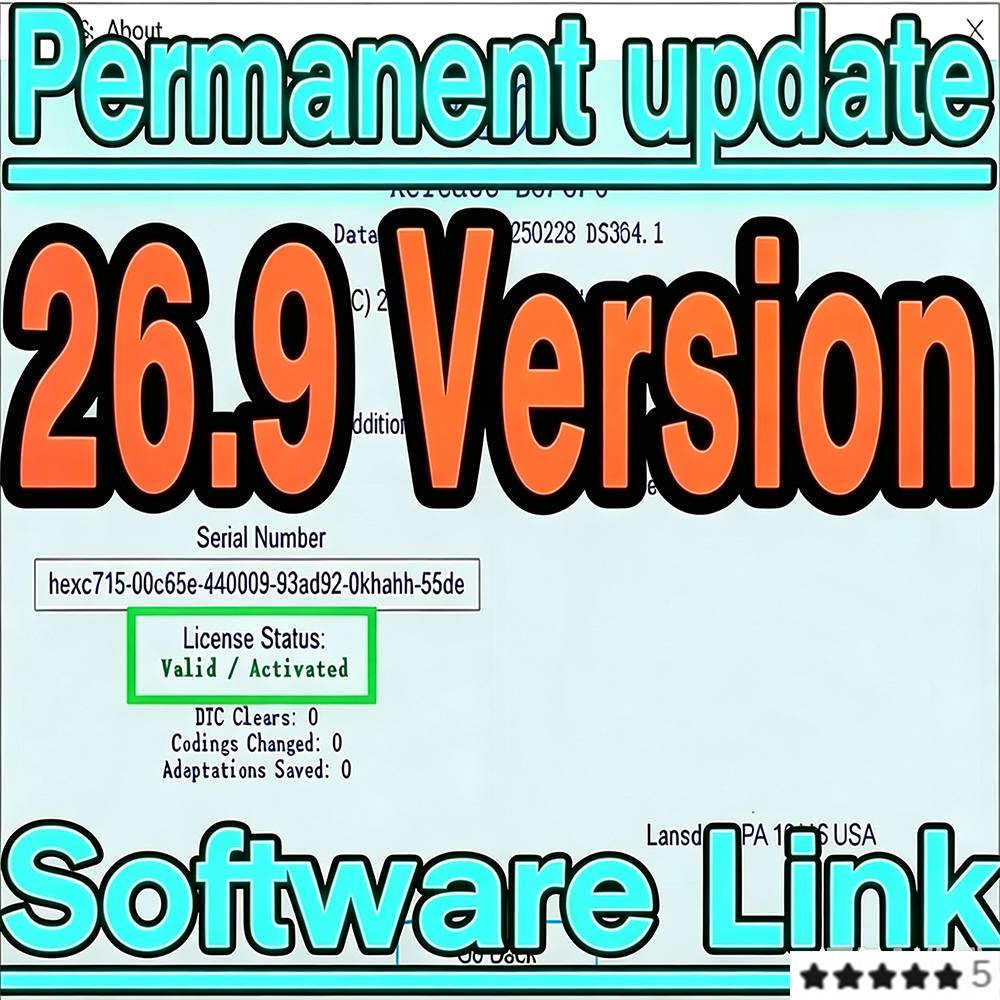 2026 25.3 UPDATE SOFTWARE VCDS VAG CDM OBD2 Scanner HEX V2 USB Interface FOR VW AUDI Skoda Unlimited VINs Multilingual VAGCom