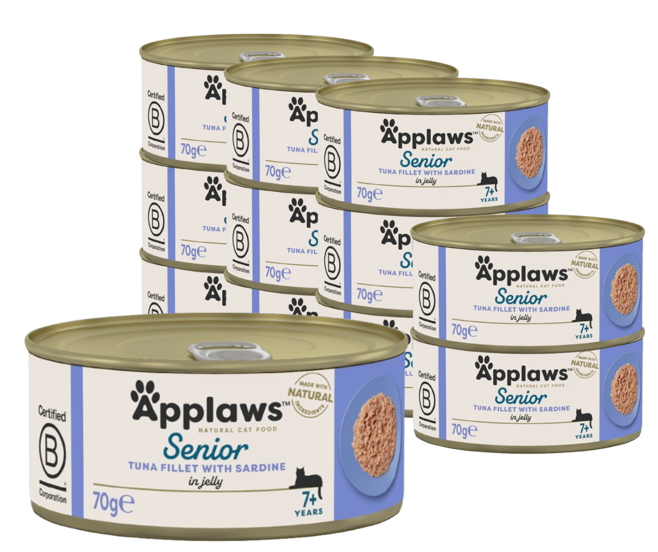 Applaws - Senior - 12 x Wet Cat Food 70 g - Tuna sardines