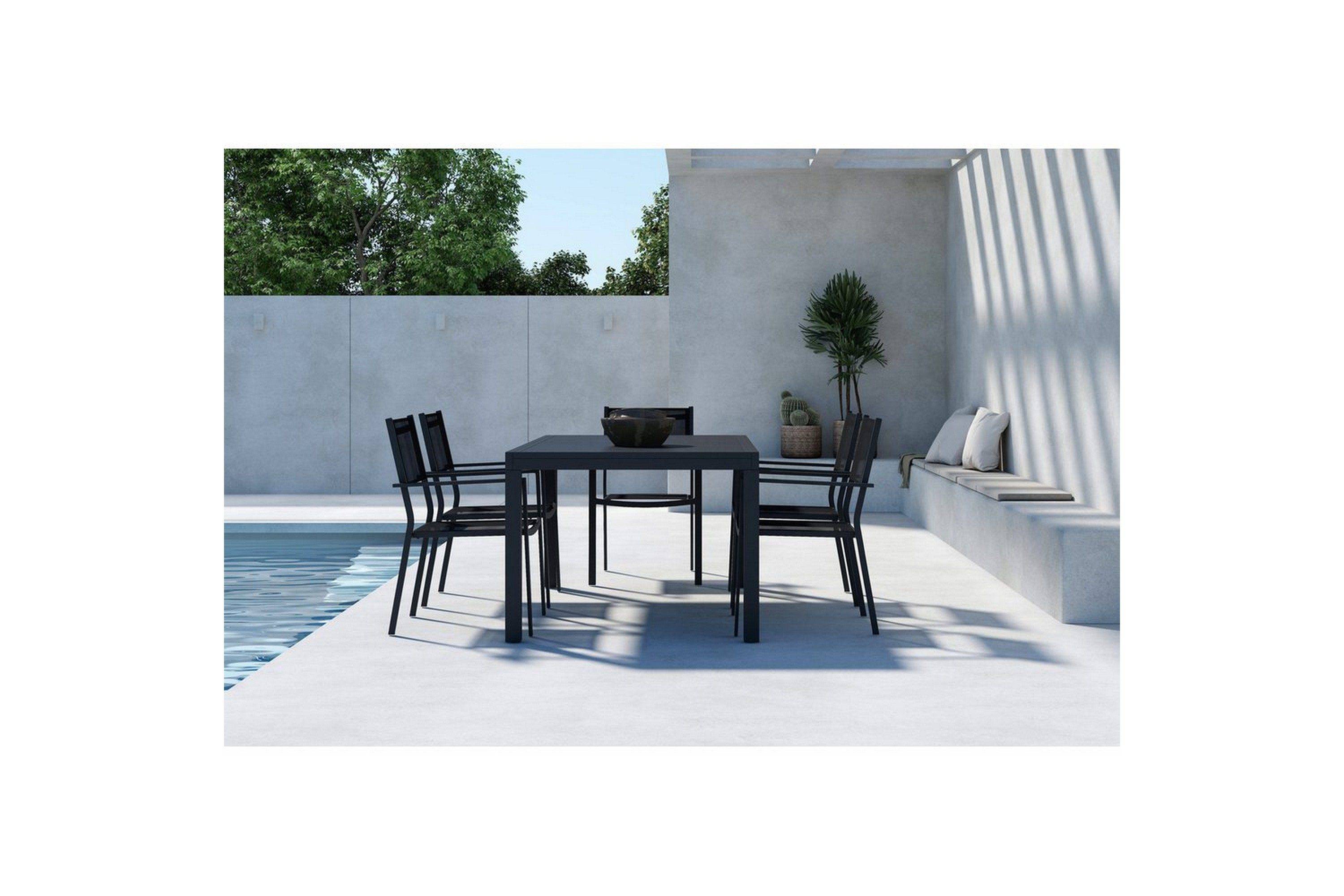 Venture Home Matgrupp Capo, Copacabana - Svart utomhus Metall