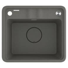 Granit Diskho Momi Antracit Metallic Matt 50x44 cm med Vattenlås