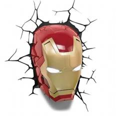 3D væglampe – Iron Man maske Marvel Avengers superhelt LED lampe 8406