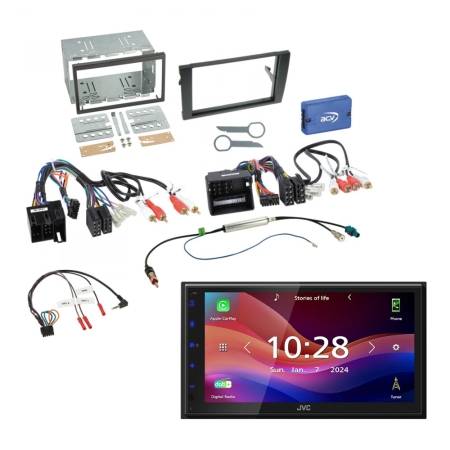 JVC KW-M695DBW bilstereopakke til Audi A4/Seat Exeo 01-08