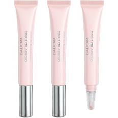 IsaDora Glossy Lip Treat Lip Gloss – Transparant Läppglans med Plumping Effekt Återfuktande Glans Set med Hyaluronsyra + Jojoba + Kollagen –Vegan Makeup, 3-Pack 50 Clear Sorbet