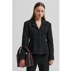 Second Female Leata Leather Bag Dam Stl. - Handvã¤Skor Från Magasin - Chocolate Plum (One Size)