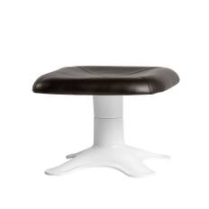 Artek - Karuselli Ottoman, Läder L1, Prestige Dark Brown - Fotpallar - Yrjö Kukkapuro - Brun - Läder/Metall/Syntetiskt