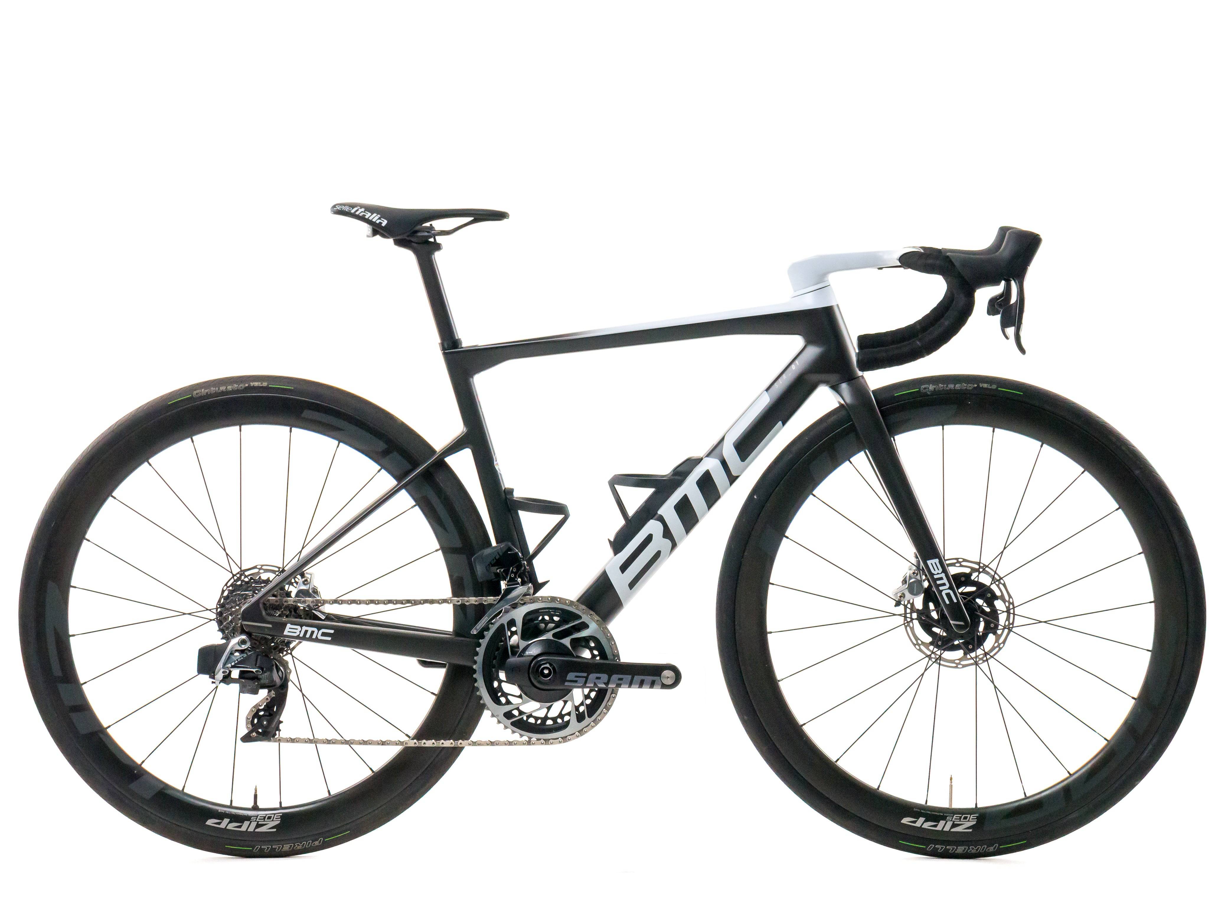 BMC Teammachine SRL01 2022 - SRAM RED AXS 2x12sp Power Meter - Zipp 303 S - Bikeroom / 51 / carbon-white