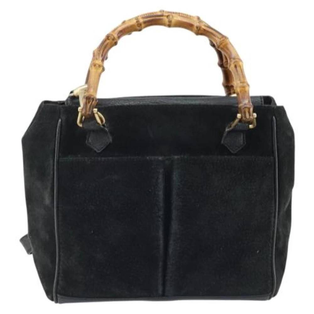 Gucci Vintage Pre-owned Læderhåndtaske - Vintage - Dame - Sort - ONE SIZE - Læder