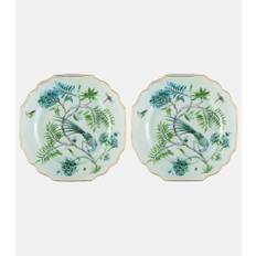 Aquazzura Casa Secret Garden set of 2 dinner plates - green - One Size
