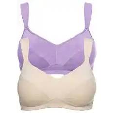 BH utan bygel med ekologisk bomull (2-pack)
