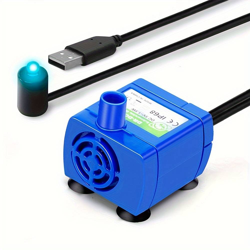 TEMU Cat Water Dispenser Pump Pet Water Dispenser Pump Usb Replacement Pump Submersible Motor, Pet Water Dispenser Pump For Stainless Steel Cat Water Dispenser